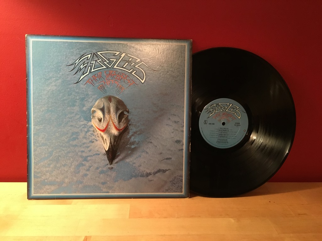 ...and still listening to the Eagles. After I wrote this blog, I pulled out Greg's record collection which I inherited, and there it was... This is Greg's copy of Eagles Greatest Hits Volume 1 - the same record he used to make that tape - 28 years ago...